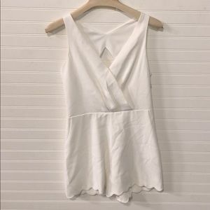 Adelyn Rae White Romper